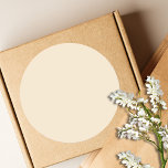 Champagne Metallic Solid Colour | Classic | Elegan Classic Round Sticker<br><div class="desc">Champagne Metallic Solid Colour | Classic | Elegant | Trendy | Stylish | Gift</div>