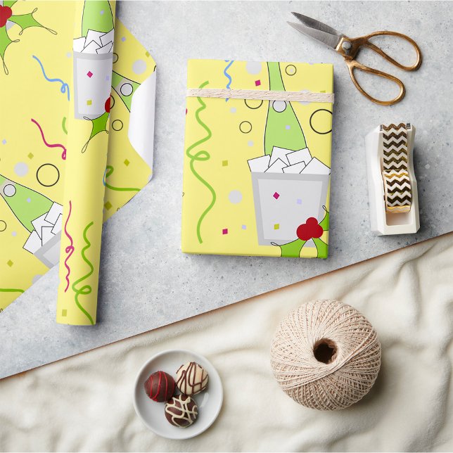 Champagne On Ice Chiller Wrapping Paper (Creator Uploaded)