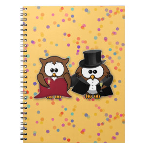champagne owls notebook