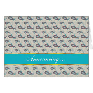 Champagne Paisley Pattern