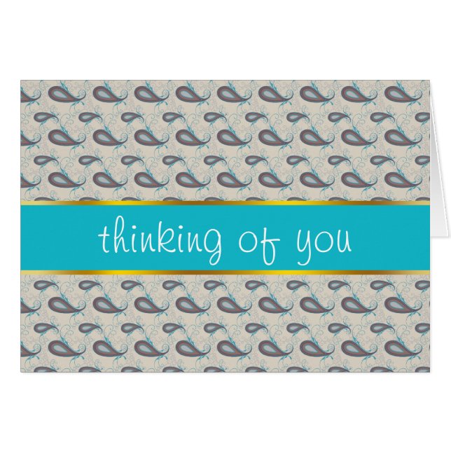 Champagne Paisley Pattern (Front Horizontal)