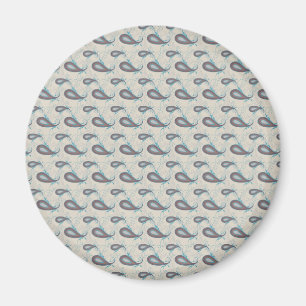 Champagne Paisley Pattern Magnet