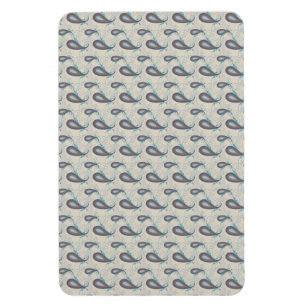 Champagne Paisley Pattern Magnet