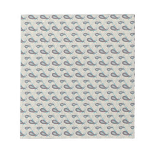 Champagne Paisley Pattern Notepad