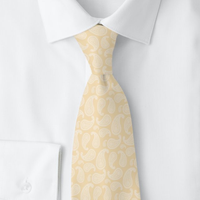 Champagne Paisley Tie (Creator Uploaded)