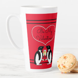 Champagne Penguins Latte Mug
