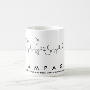 Champagne peptide name mug