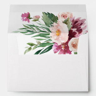 Champagne & Pink Floral 3 Envelope
