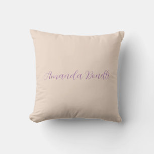 Champagne Pink Plain Simple Minimalist Modern Cushion