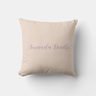 Champagne Pink Plain Simple Minimalist Modern Cushion