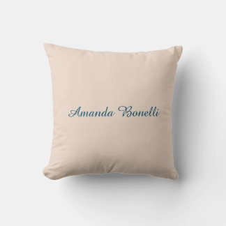 Champagne Pink Plain Simple Minimalist Modern Cushion