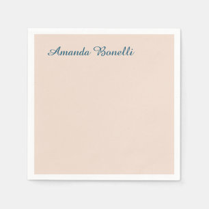 Champagne Pink Plain Simple Minimalist Modern Napkin