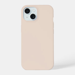 Champagne Pink Plain Solid Colour iPhone 15 Case