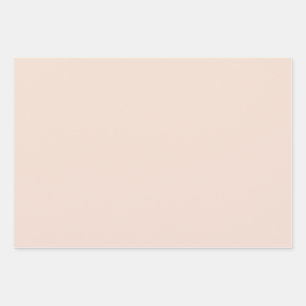 Champagne pink Plain Solid Colour Wrapping Paper Sheet