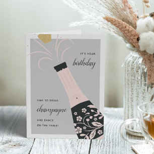 Champagne Pop   Birthday Greeting