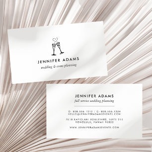 Champagne Pop   Wedding or Event Planner Business Card