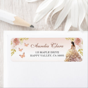 Champagne Princess Dress Quinceañera Birthday