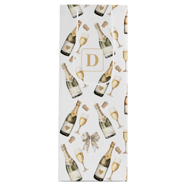 Champagne Prosecco Lover  Wine Gift Bag (Front)