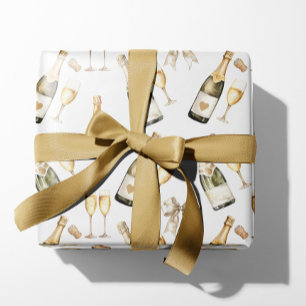 Champagne Prosecco Lover Wrapping Paper Sheet