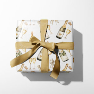 Champagne Prosecco Lover Wrapping Paper Sheet