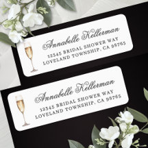 Champagne Return Address