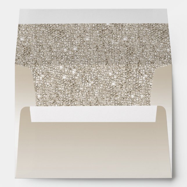 Champagne Sequins Envelope (Back (Bottom))