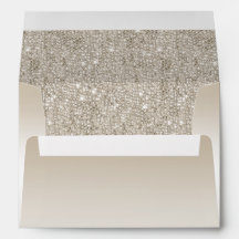 Champagne Sequins Envelope