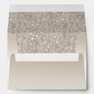 Champagne Sequins Envelope