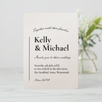 Champagne Shimmer Typography Wedding