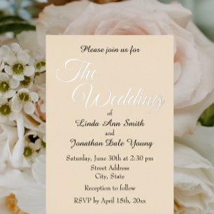 Champagne Simple Style Wedding