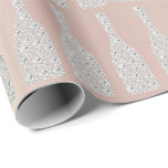 Champagne Swarovski Crystals Diamond Bottles Pearl Wrapping Paper<br><div class="desc">Glam and Chic Wrapping Paper
for many occasions like birthday,  anniversary,  wedding,  bridal party,  new job,  new home,  corporate party,  retirements party,  new baby... </div>