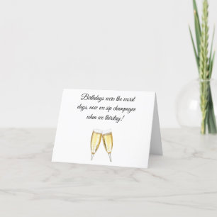 Champagne Taste Birthday Card