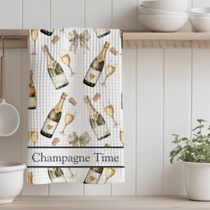 Champagne Time Prosecco Lover   Tea Towel