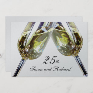 Champagne Toast/ 25th Anniversary Invitation