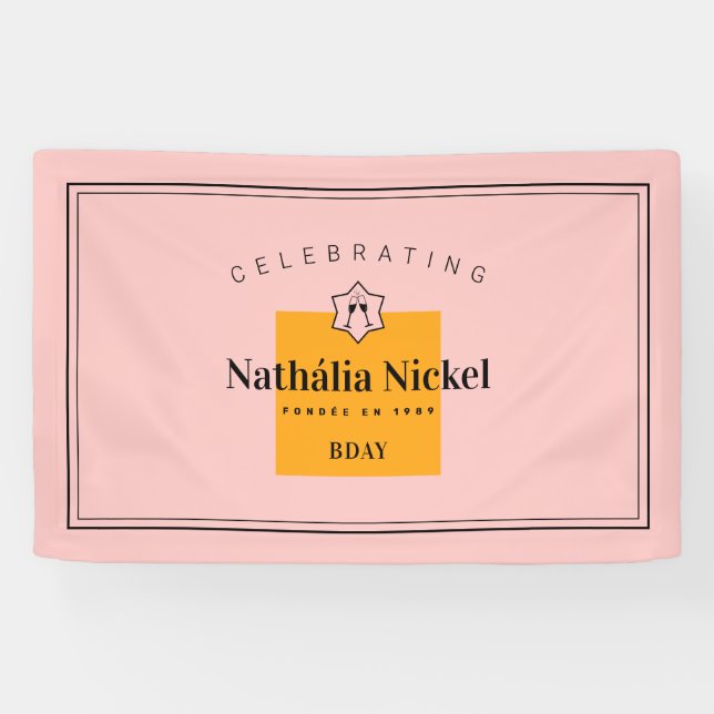 Champagne Toast Banner (Horizontal)