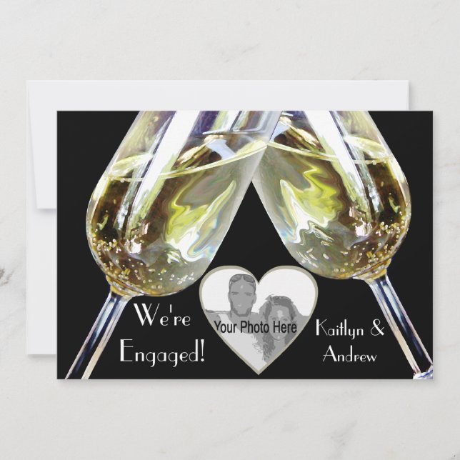 Champagne Toast/ Engagement Announcement (Front)