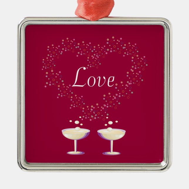Champagne Toast Ornament (Front)