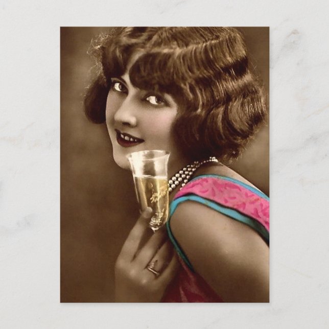 Champagne Toast Postcard (Front)