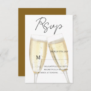 Champagne Toast RSVP Card