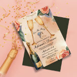Champagne Toast to New Beginnings: A Divorce Party Invitation<br><div class="desc">Embrace newfound freedom with our exquisite Divorce Party Invitation! Featuring an elegant design adorned with watercolor-painted champagne glasses clinking amidst delicate roses, a sparkling champagne bottle, and a symbolic diamond ring, this invitation sets the perfect tone for a joyous occasion. Enhanced by a sophisticated colour scheme of peachy pink, gold,...</div>