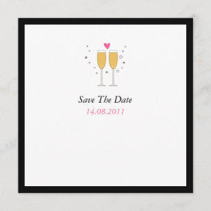 Champagne Toast Wedding Save the Date