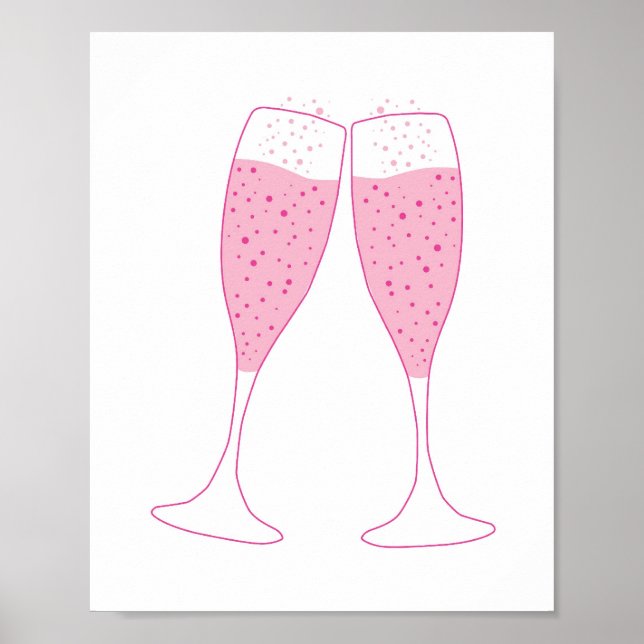 Champagne Wall Art (Front)