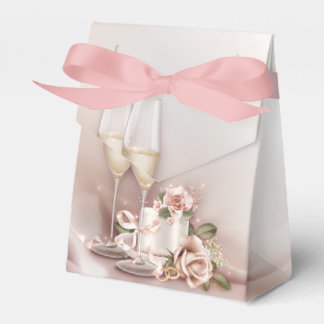 Champagne Wedding Favour Box