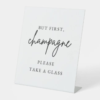 Champagne Wedding Sign