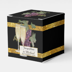 Champagne Winery Vineyard Wedding Reception Favour Favour Box