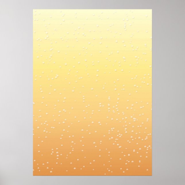 Champagne with Tiny Bubbles Background Art Poster (Front)