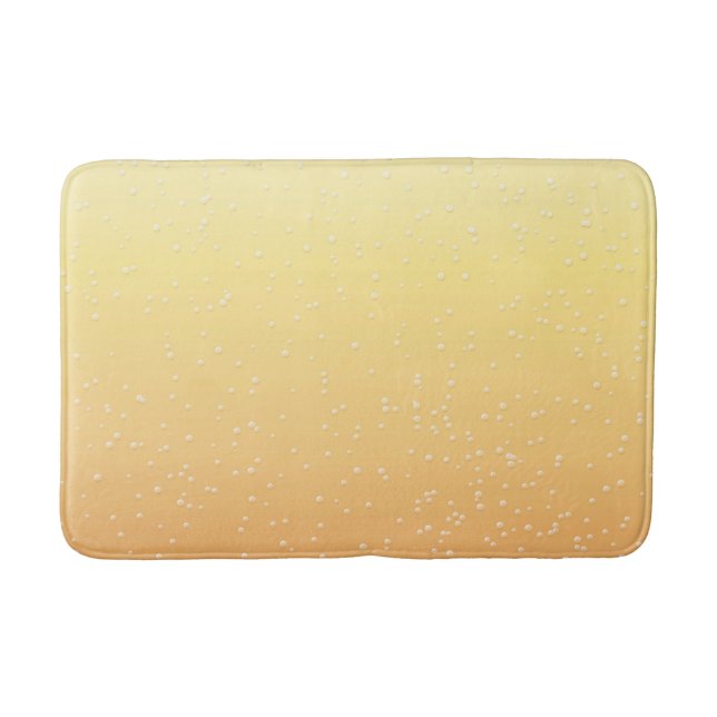 Champagne with Tiny Bubbles Bath Mat (Front)