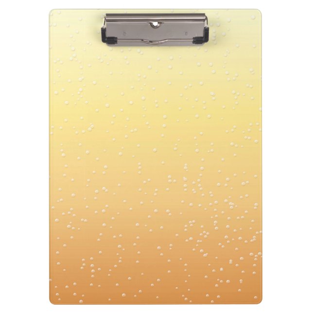 Champagne with Tiny Bubbles Clipboard (Front)