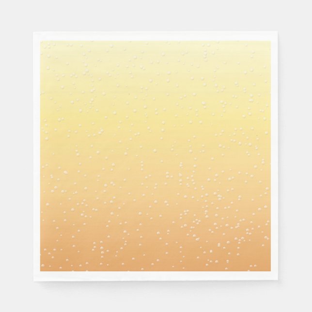 Champagne with Tiny Bubbles Napkin (Front)