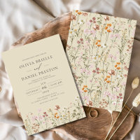 Champagne Yellow Boho Wildflower Garden Wedding